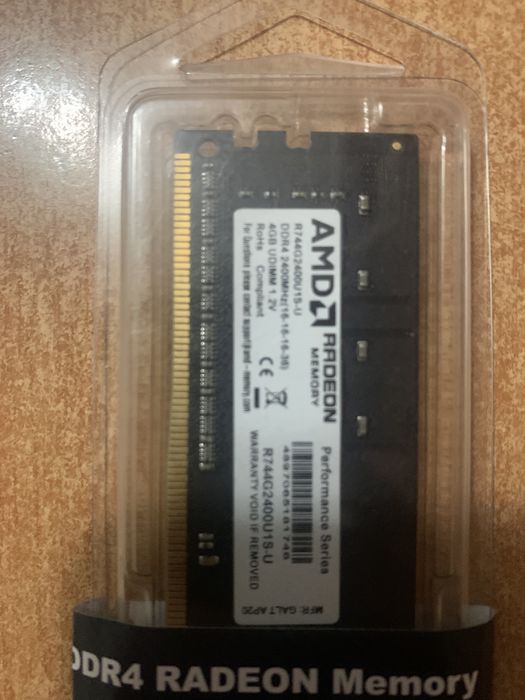 Ddr4 4gb amd radeon 2400