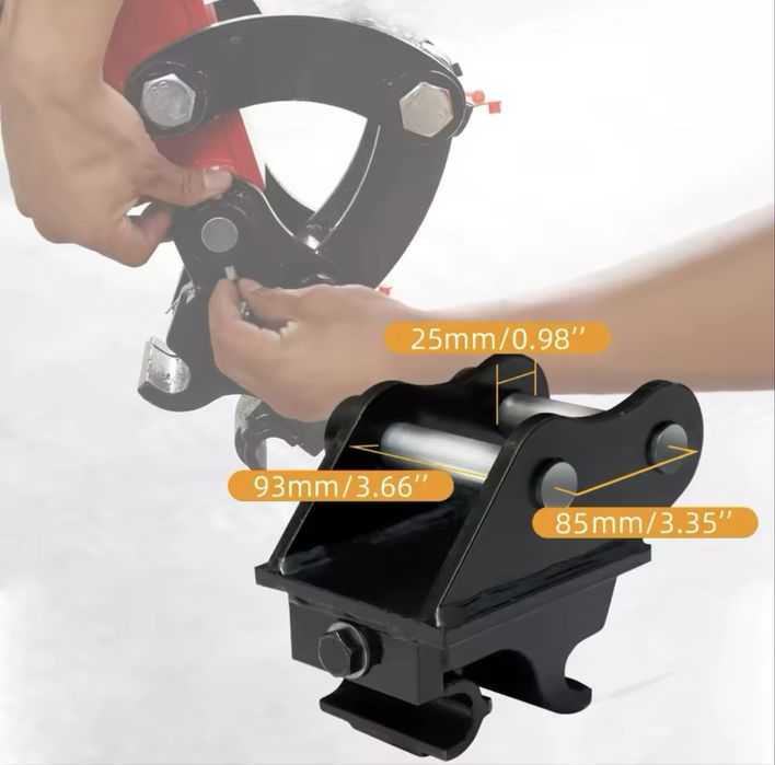 NOWE SZYBKOZŁĄCZE do łyżek Minikoparki Kingway Kraft GG Berger NEX F25