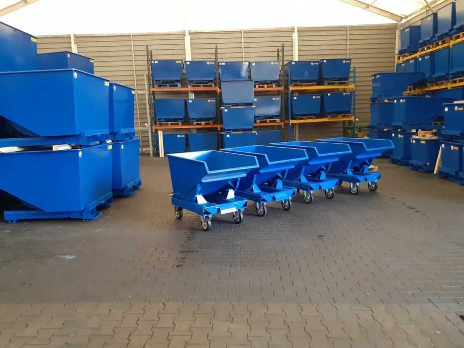 Kontener samowyładowczy na różne odpady metalowy 300L