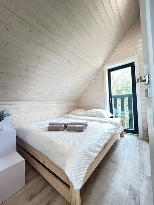 Domek nad jeziorem Gowidlińskim - balia i sauna!