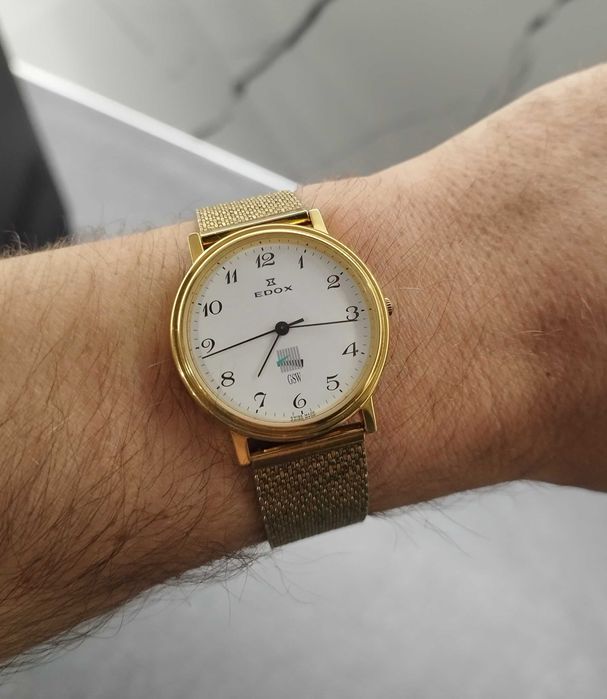 Zegarek męski Edox nowy kolekcjonerski okaz "górnik" garniturowiec