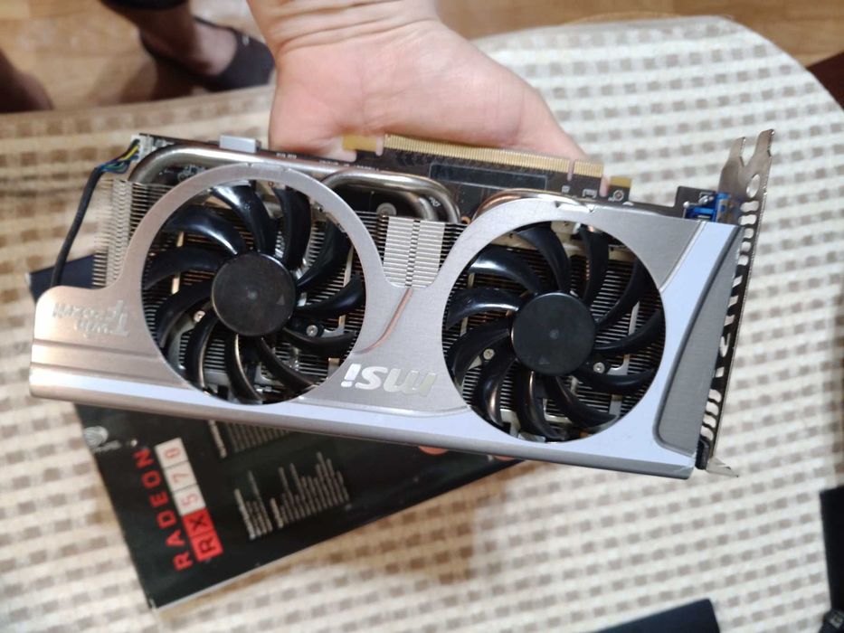 Видеокарта msi n560gtx twin frozr ii/oc в отличном состоянии