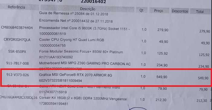 MSI GeForce RTX 2070 ARMOR 8G64750574420739124