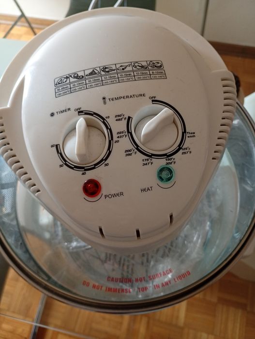 forno de convecção halogénio