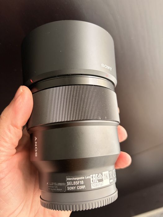 Sony 85mm 1.8 como nova