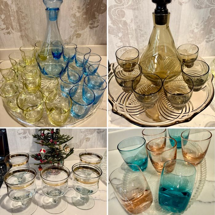 Цветное Стопки, рюмки, бокалы период ссср