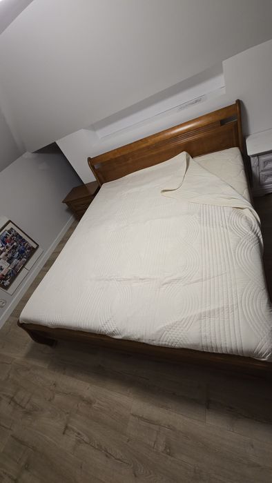 Zestaw sypialnia łózko materac  drewno super cena