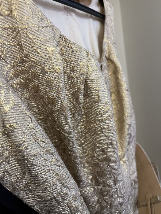 Vestido Dourado de Cerimónia