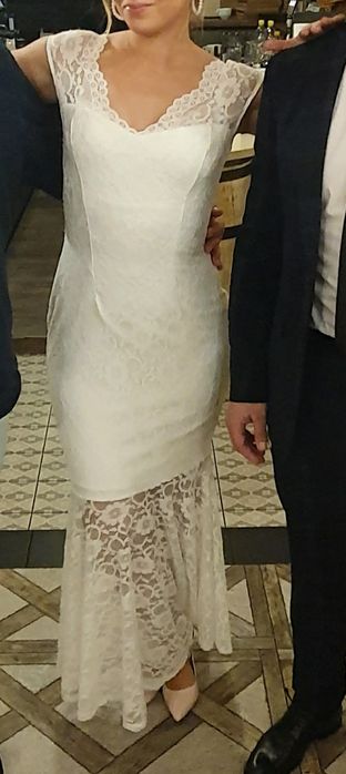 Sukienka ślubna biała rozmiar 38