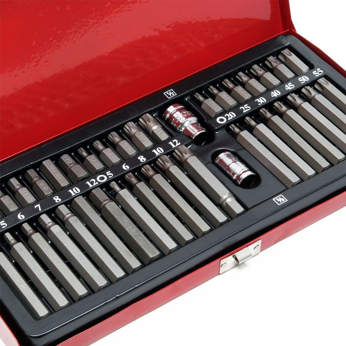 Conjunto DE 44 brocas Torx T20-T60 H4-H12 etc NOVO