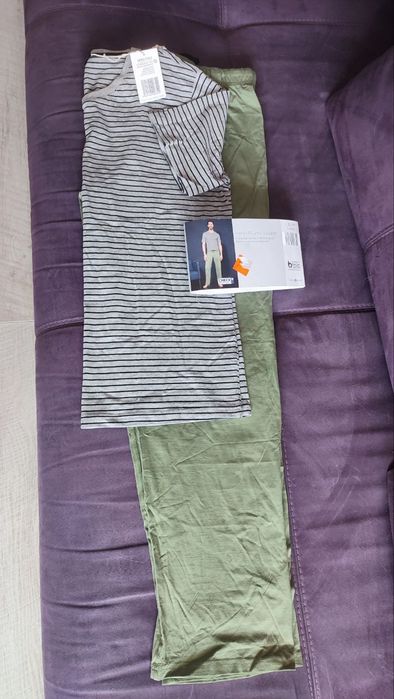 Мужская пижама, комплект для дома, L-XL