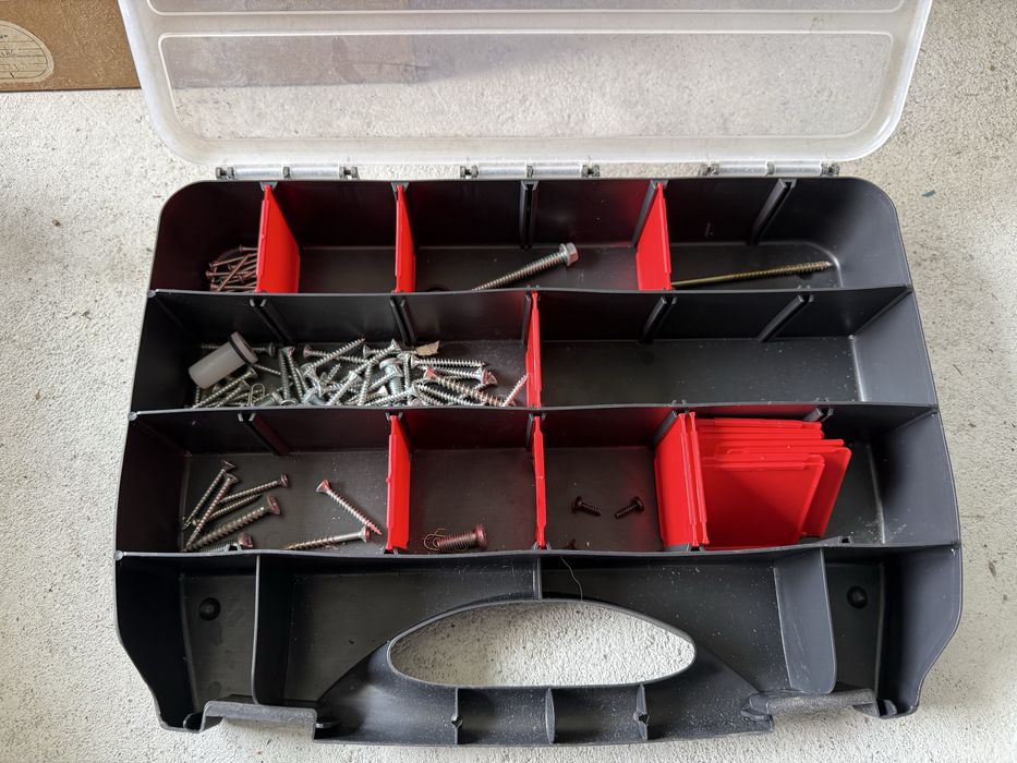 Caixas para parafusos com divisorias 3 caixas