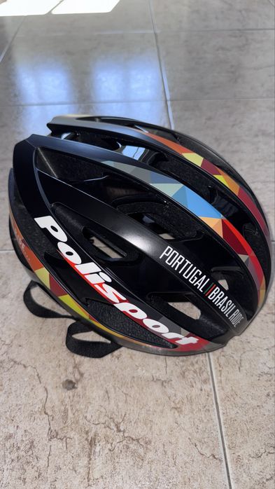 Capacete de Ciclismo Polisport Light Pro – Edição Especial Portugal Brasil Ride