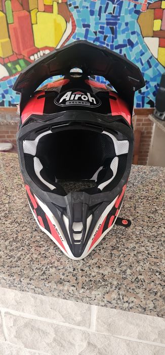 Capacete Airoh Strycker XXX Red Gloss - Motocross