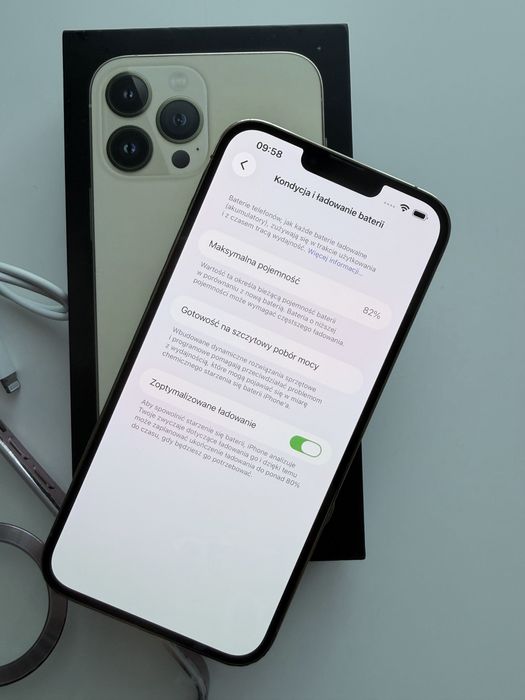 iPhone 13 Pro Max – stan bardzo dobry, kabel, etui