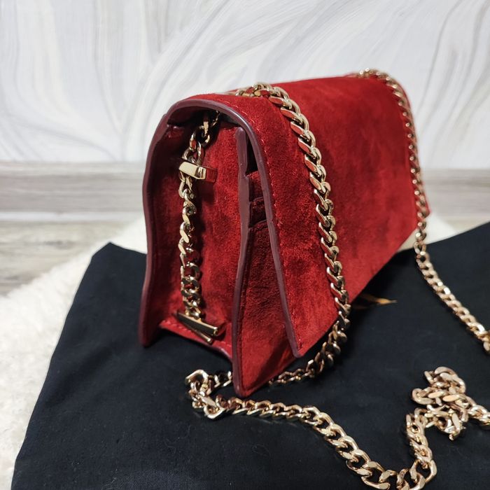 ZARA сумка з натуральної замшевої шкіри