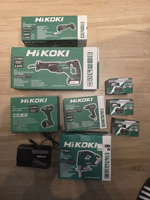Zestaw 5  hikoki nowy + 3baterie 5ah