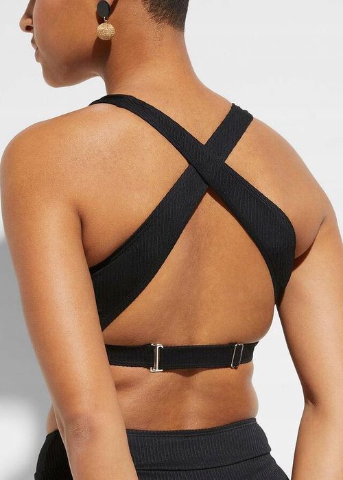 B.P.C bikini czarne prążkowany materiał 42.