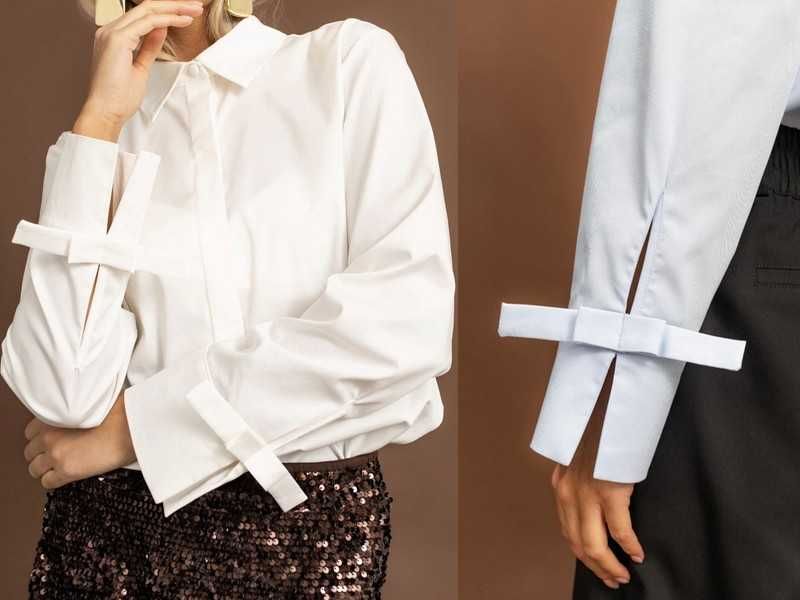 Lemonada nowa koszula czarna z kokardami kokardki mankiety