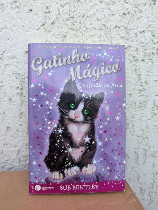 Conjunto 5 livros da coleção "Gatinho Mágico"