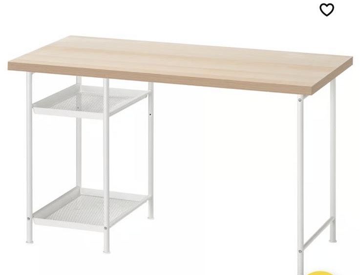 Biurko Ikea białe legkapten