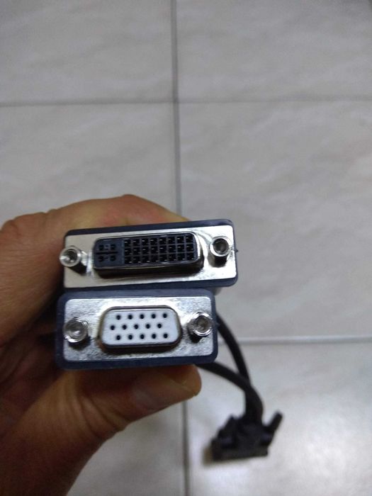 Кабель-переходник DVI - DVI/VGA.