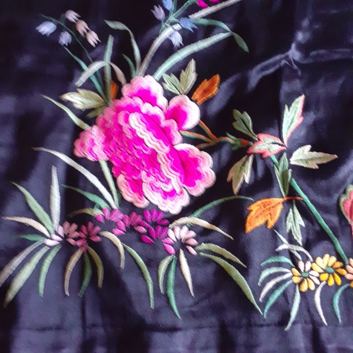 Robe de seda japonesa bordado 1920