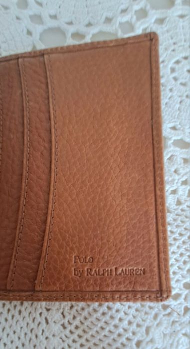 Carteira  em pele genuina, Nova, marca Polo by Ralph Lauren