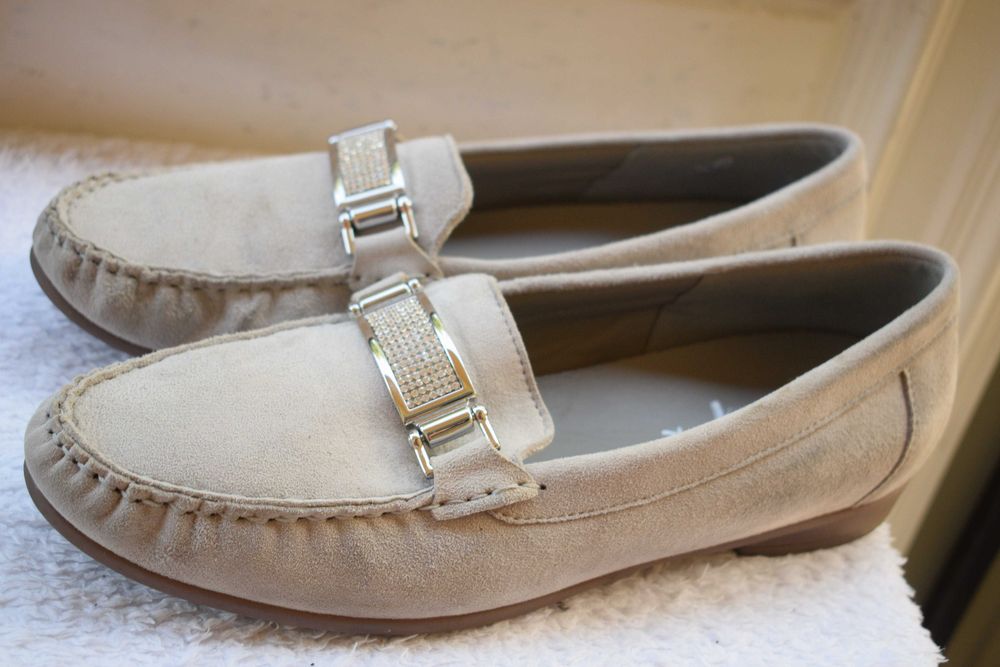 замшевые туфли мокасины лоферы Ara р. 7 р. 40 26 см