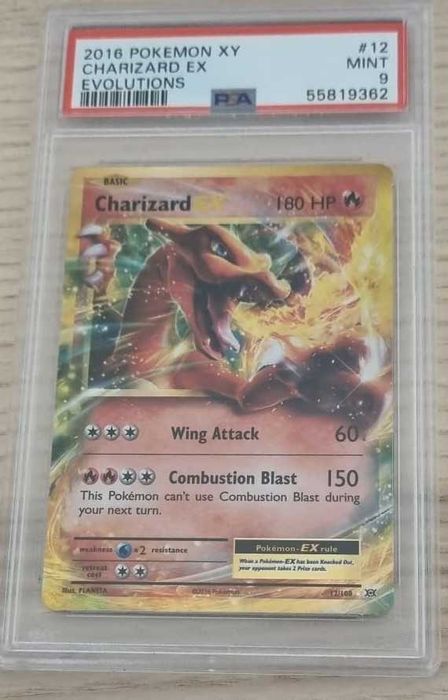 Pokemon PSA 9 Charizard EX