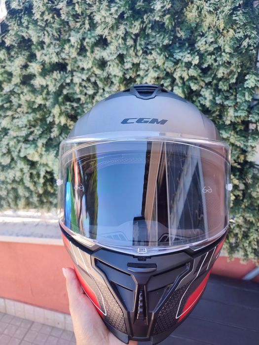 Capacete+casaco de pele