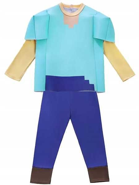 Minecraft Steve strój przebranie na bal kostium rozm.M 122/128