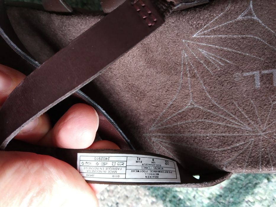 Шкіряні шльопанці/в'єтнамки merrell