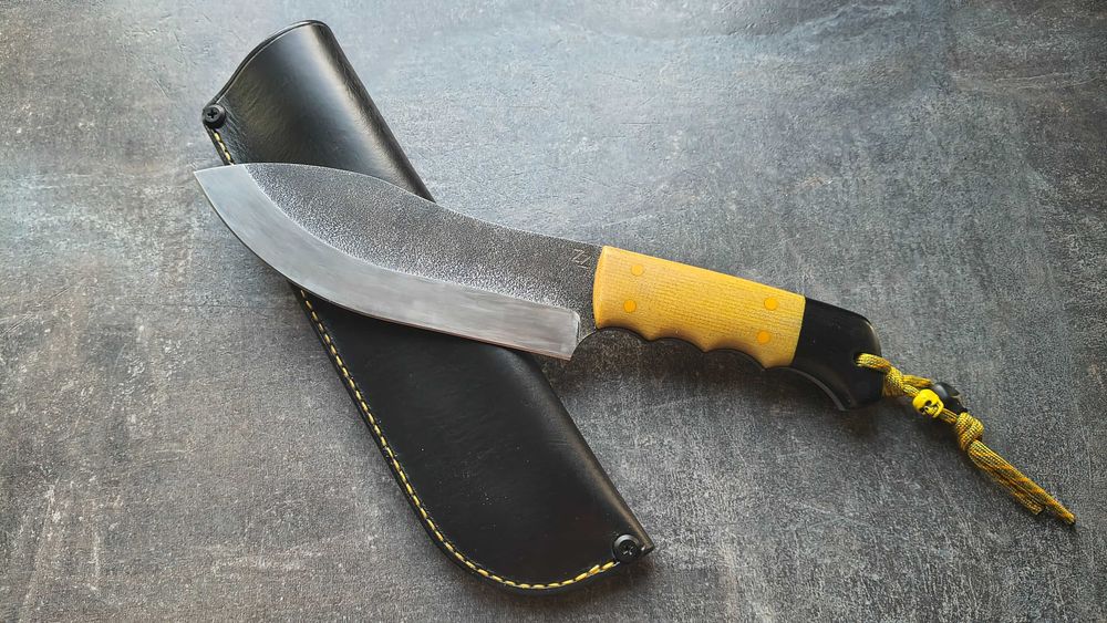 Nóż ZZ Custom Knives, SCAGELL, G10, micarta