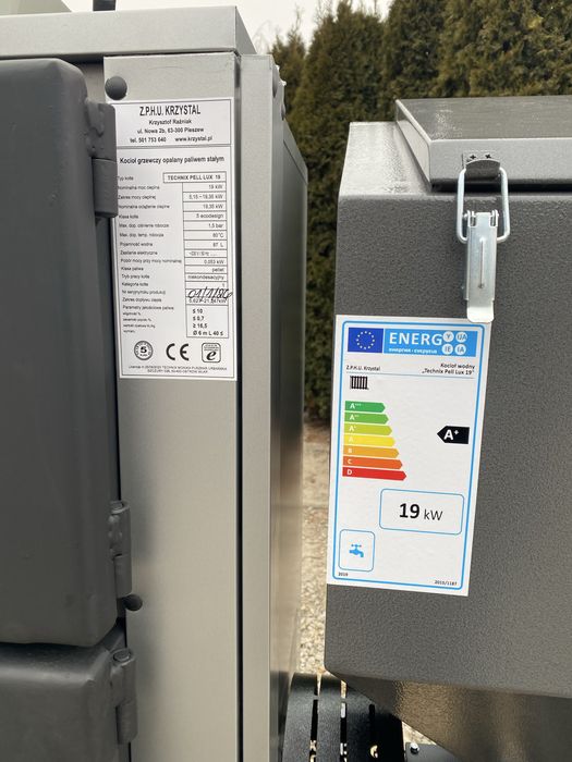 Kocioł Piec CO PELL LUX 19 kW na pellet – SV300 5 Klasa Ecodesign