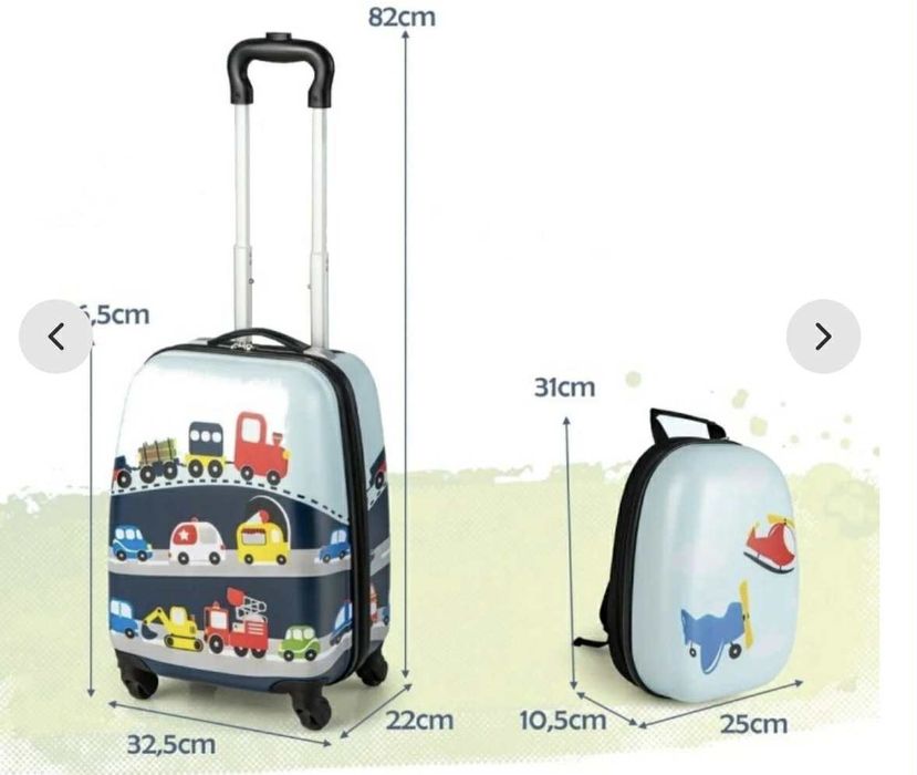 Walizka plecak dla dziecka – bajkowy zestaw dla dzieci