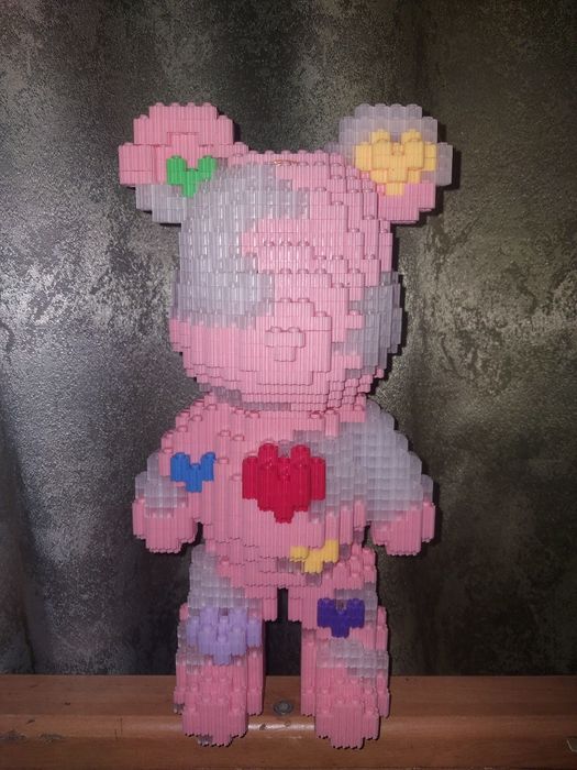 Конструктор Bearbrick Рожевий ведмідь кохання