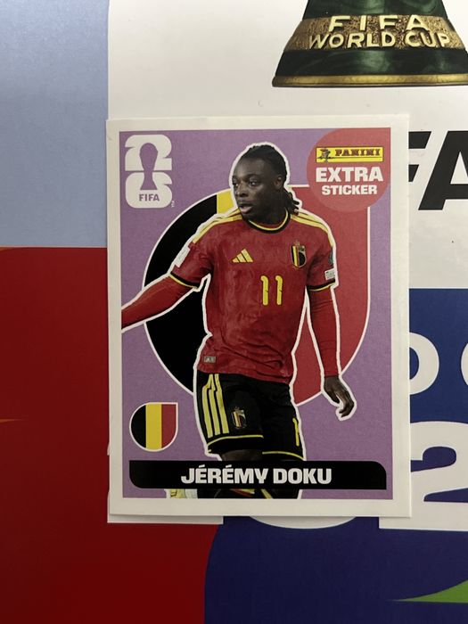 Extra Sticker Mundial 2026 Bellingham Doku Luis Diaz
