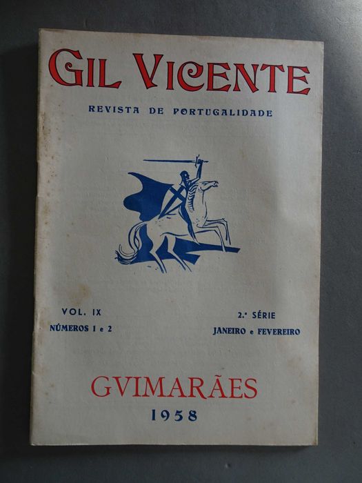 Livro / Revista de Portugalidade - Guimarães 1958 - Vol. IX - Nº 1 e 2