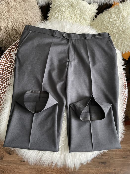 Wełniane  spodnie garniturowe 100% wełna Woolmark