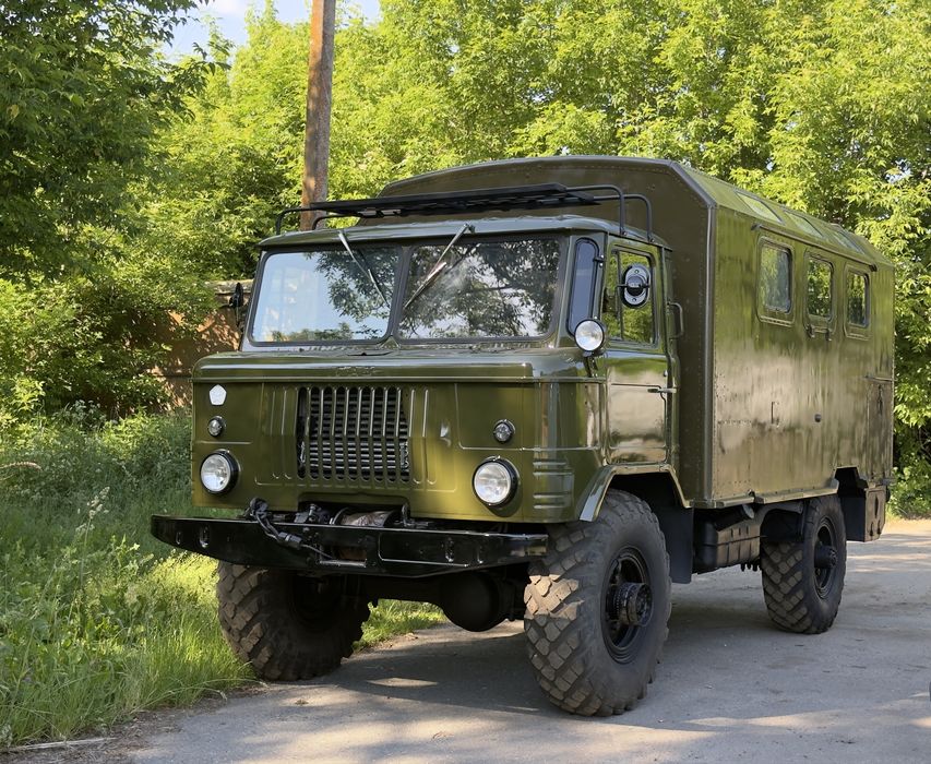 Газ 66 Кунг Лебідка