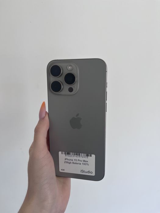 RATY 0% iPhone 15 Pro Max 256 GB BATERIA 100% GWARANCJA 12 miesiecy !!!