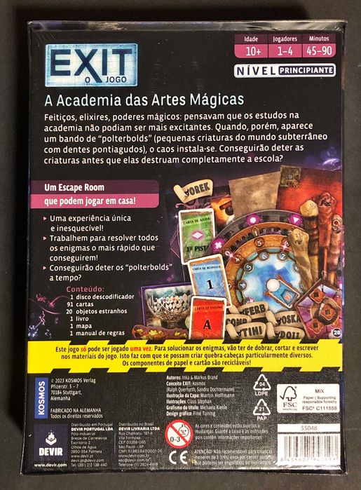 Sealed Board Game [from €12] Exit Escape Room Various64552448530691121