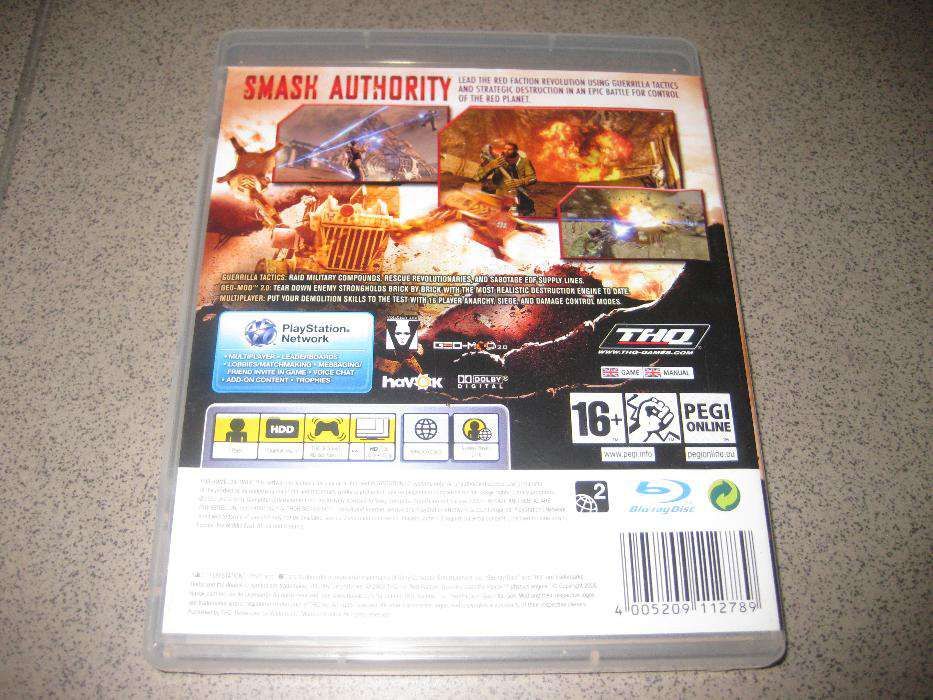 PS3 Game "Red Faction-Guerrilla" (Complete and New)64584889411331121