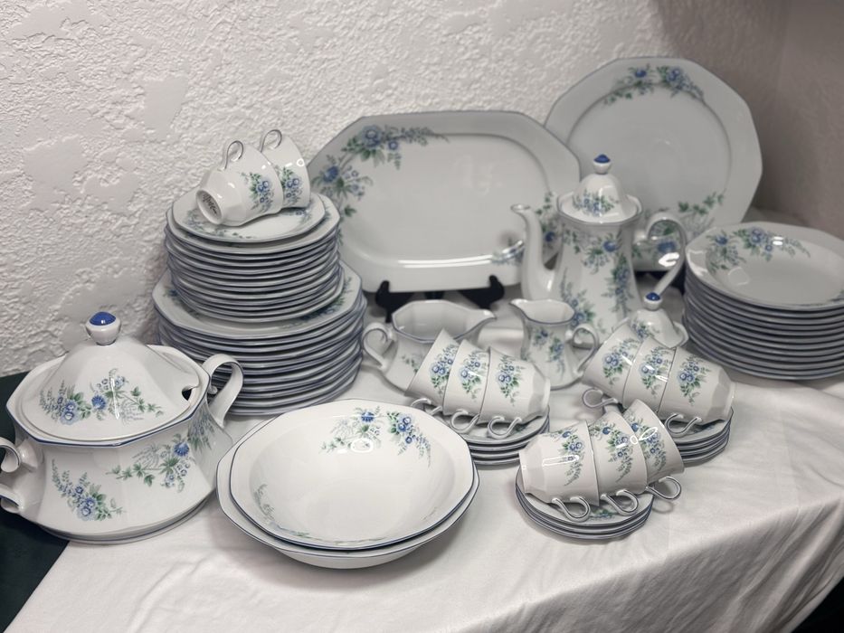Порцеляновий новий сервіз Winterling, квітковий, білий,столовий сервіз