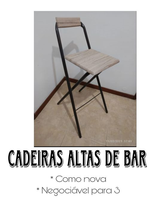 Cadeiras de Bar.