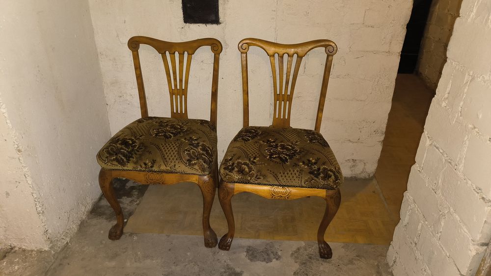 Komplet 8 krzeseł plus 2 fotele