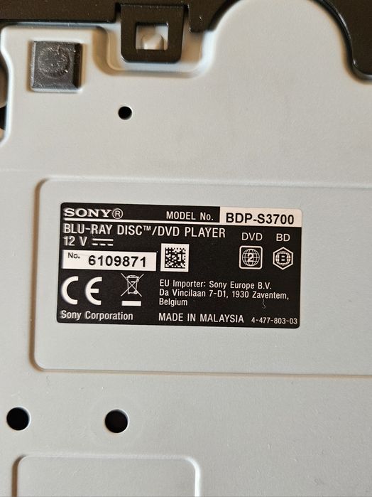 Odtwarzacz Sony Blu Ray Disc DVD Plaeyr S3700