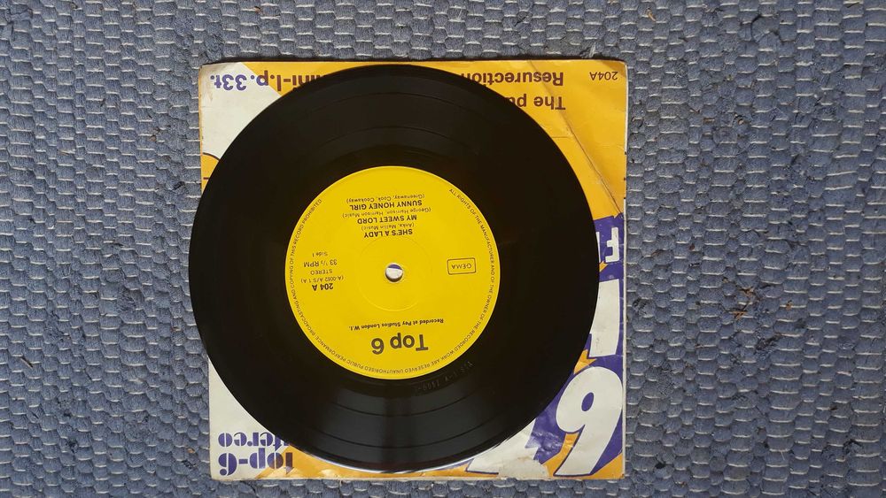 Vários - 6 top hits from England - single vinil - portes incluídos