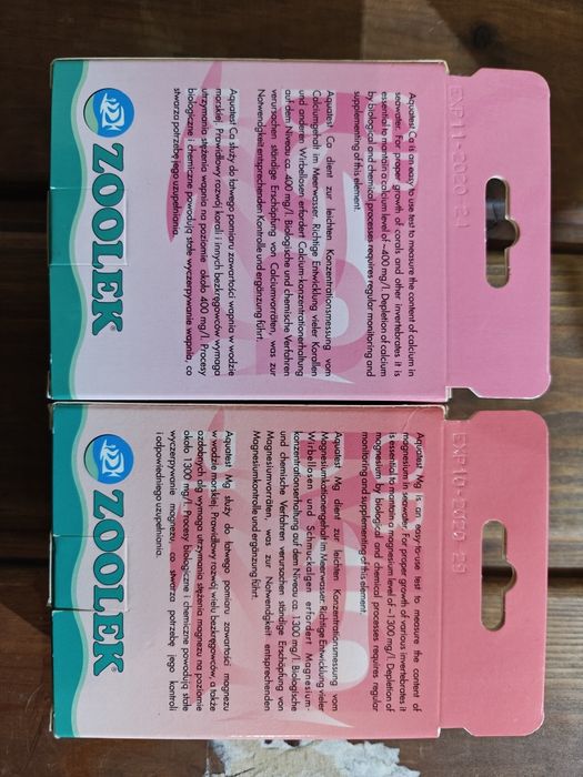 Test wapnia test magnezu akwarium